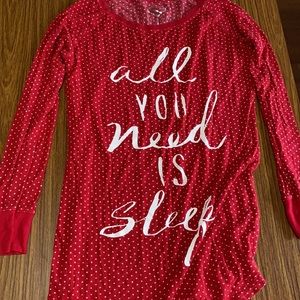 All you need is sleep PJ dress